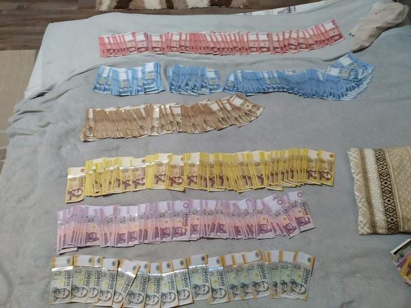 Lefoglalt pénz (Fotó: Police.hu)