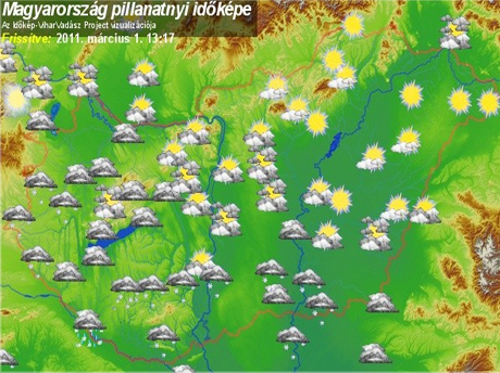 időjárás térkép magyarország Napsütés helyett havazott   Kis szines   Hírek   KaposPont időjárás térkép magyarország