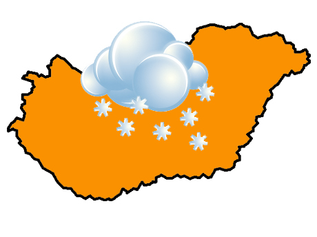 narancs riasztás hó