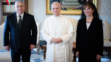 XIV. Leó pápa fogadta Orbán Viktort