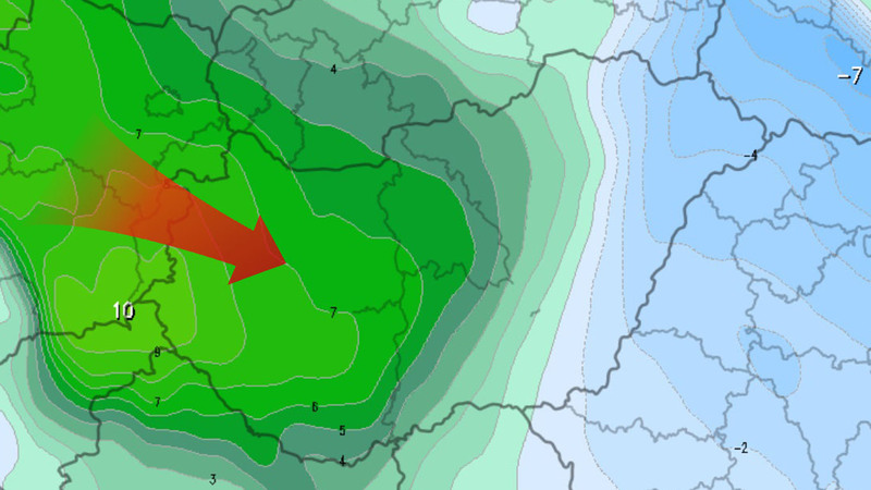 Nyugat felől enyhülés kezdődik