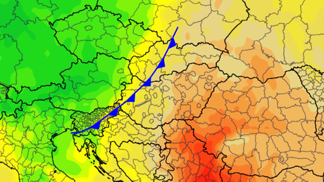 Újabb gyenge hidegfront vonul át felettünk