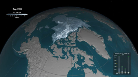 Könnyfakasztó animáció a sarki jég olvadásáról