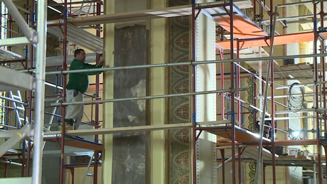 Hatalmas munka zajlik a kaposvári székesegyházban