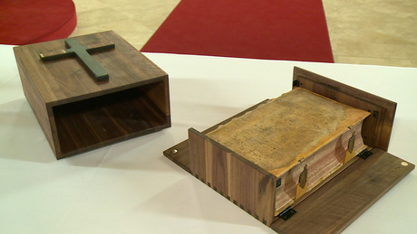 1732-es Káldi Biblia a kaposvári székesegyházban