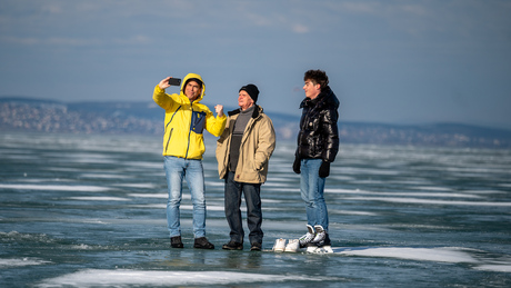 Téli csodavilággá változott a Balaton környéke