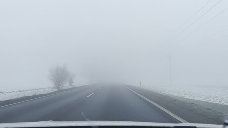 Több somogyi útszakaszon is nagyon-nagy a köd