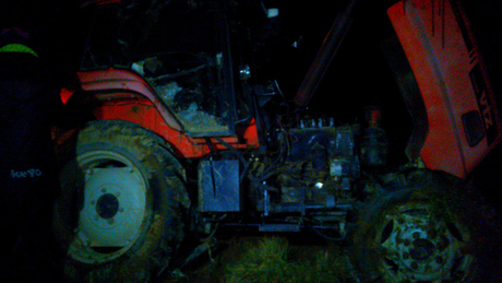 Traktor ütközött személyautóval
