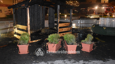 Lángra kapott a betlehem