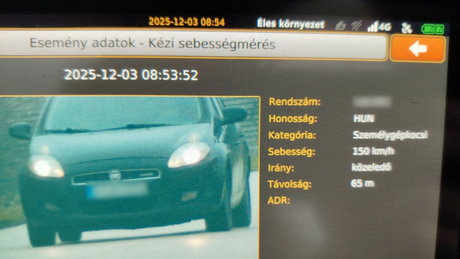 Extrém gyorshajtó Tabon