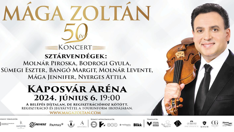 Ingyenes Mága Zoltán koncert Kaposváron