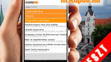 Indul a NAGY mobil KaposPont teszt