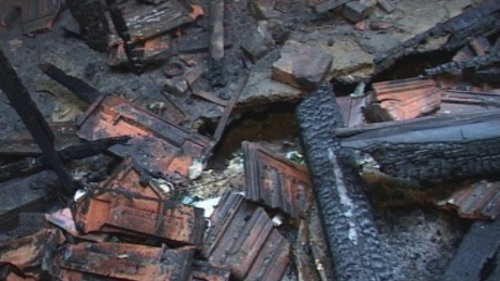 Családi ház égett a kaposvári Jókai utcában