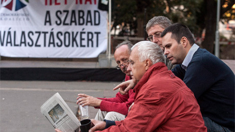 Somogyi politikus is éhségsztrájkol Gyurcsány Ferenc mellett a budapesti Kossuth téren