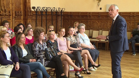 A város óvónőivel találkozott Kaposvár polgármestere