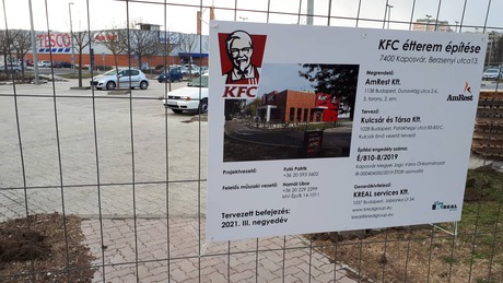 Már épül a kaposvári KFC