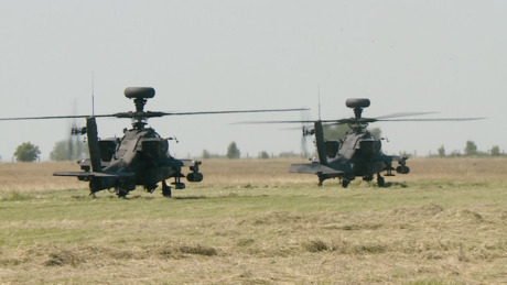Az amerikai hadsereg helikopterei szálltak le Kaposújlakon