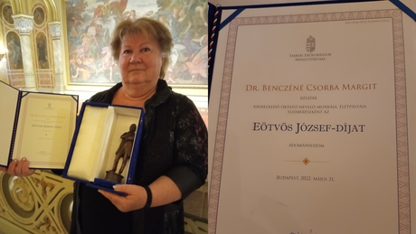 Rangos kitüntetést kapott Benczéné Csorba Margit