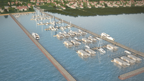 Új kikötő épül a Balatonnál