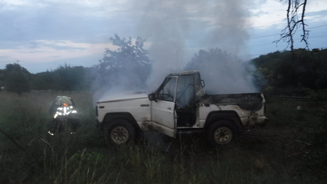 Kiégett egy terepjáró Kaposváron