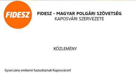 Fidesz: Gyurcsány emberei hazudoznak