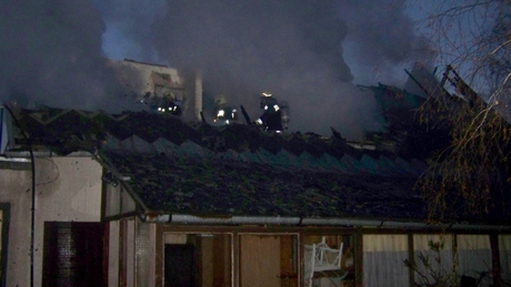 Leégett egy családi ház Balatonfenyvesen