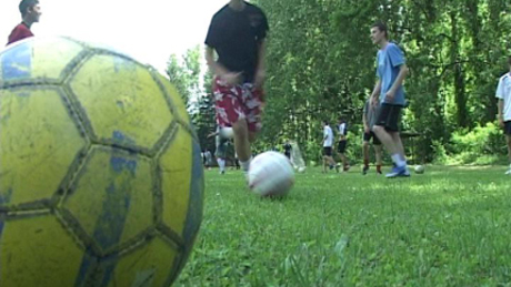 Farsangi focigála a kaposvári Városi Sportcsarnokban