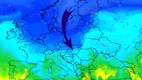 Viharos szél kíséretében sarkvidéki eredetű, hideg levegő érkezik