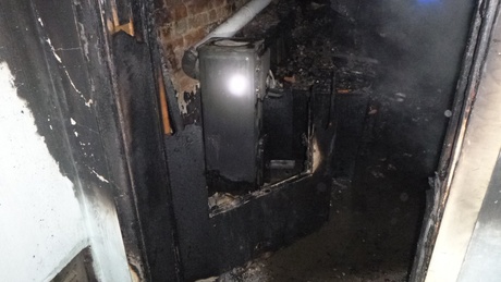 Tűz volt egy kaposvári társasházban
